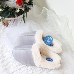Floopi Slippers for Women Memory Foam fur lined